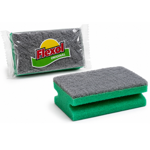 FIBRO ESPONJA ACANALADA VERDE