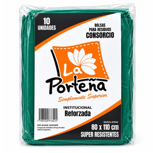 BOLSA VERDE 80x110 x 10 Unidades