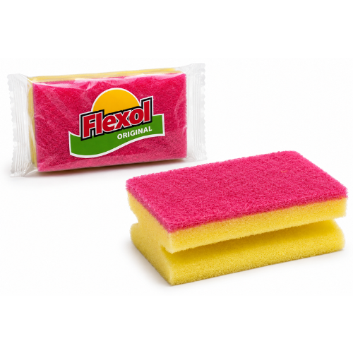 FIBRO ESPONJA ACANALADA ROSA