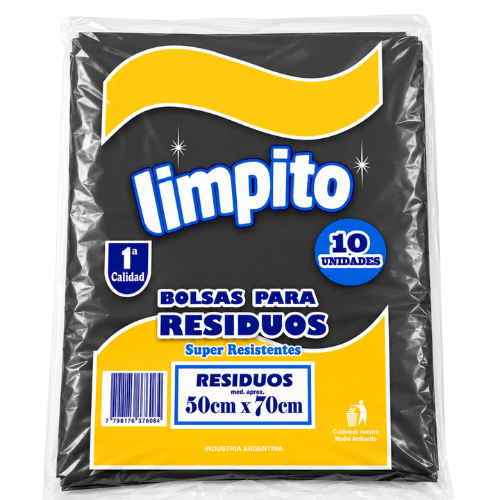 BOLSA NEGRA 50x70 x 10 Unidades