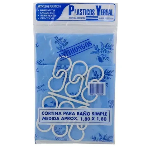 CORTINA DE BAÑO PLASTICO ECO