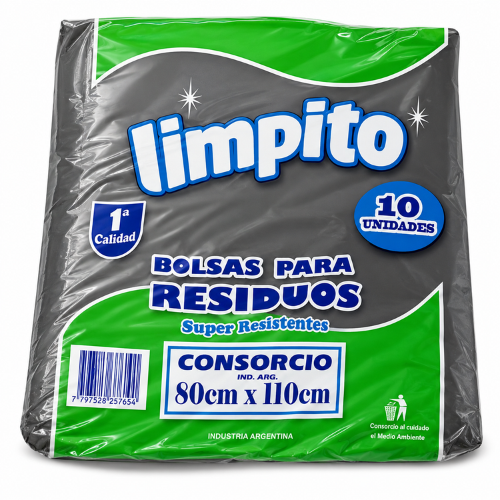 BOLSA NEGRA 80x110 x 10 Unidades