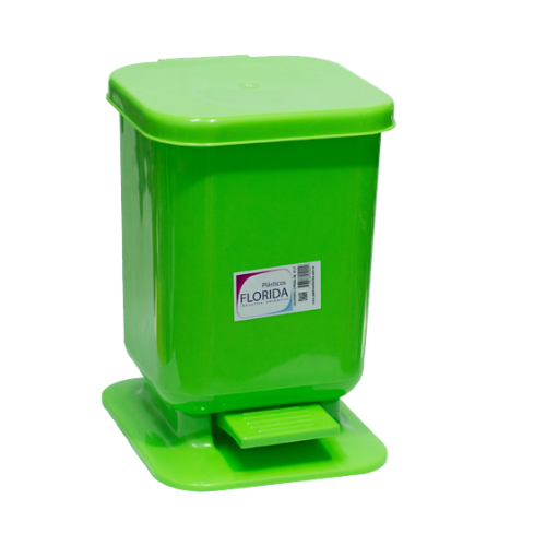 TACHO DE RESIDUOS PEDAL CUADRADO 13 LITROS