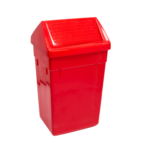 TACHO DE RESIDUOS TAPA VAIVEN RECTANGULAR 60 LTRS